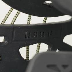 Pre Owned Dior Wrap Size 44 Grey Rubber Lace Up Sneakers