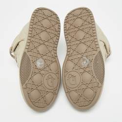 مملوكة مسبقًا Dior B9S Skater Size 42.5 Beige Cannage Leather Low Top Sneakers
