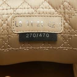 مملوكة مسبقًا Dior B9S Skater Size 42.5 Beige Cannage Leather Low Top Sneakers