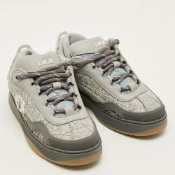 مملوكة مسبقًا Dior B9S Skater Size 40 Grey Tweed Low Top Sneakers