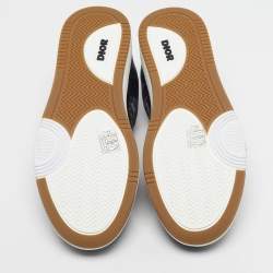 مملوكة مسبقًا حذاء رياضي ديور b27 قماش أوبليك وجلد أربطة أسود مقاس 43