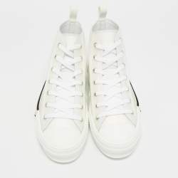 Pre Owned حذاء رياضي ديور ب23 قماش أبيض وبولي فينيل كلوريد عنق مرتفع مقاس 42