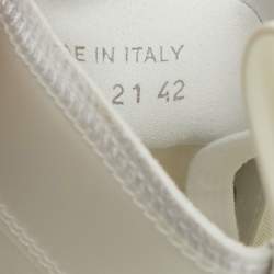 Pre Owned حذاء رياضي ديور ب23 قماش أبيض وبولي فينيل كلوريد عنق مرتفع مقاس 42