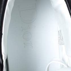 Pre Owned Dior Black Leather High-Top Sneakers Size 43.5 