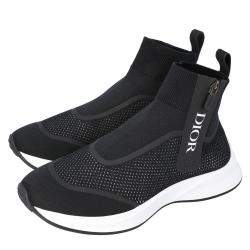 Pre Owned Dior Black B25 High Top Sneakers Size EU 44
