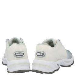 Pre Owned Dior White/Blue Fabric CD1 Sneakers Size EU 42