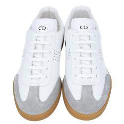 Dior White Leather B01 Sneakers Size EU 43