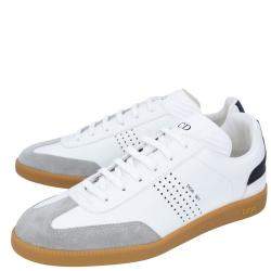 Dior White Leather B01 Sneakers Size EU 44