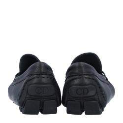 Dior Black Leather Loafers Size EU 40