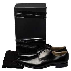 Dior Black Leather Lace Up Derby Size 46