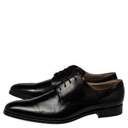 Dior Black Leather Lace Up Derby Size 46