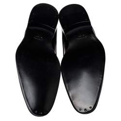 Dior Black Leather Lace Up Derby Size 46