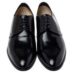 Dior Black Leather Lace Up Derby Size 46