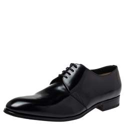 Dior Black Leather Lace Up Derby Size 46