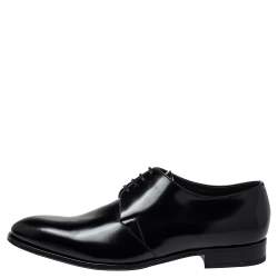 Dior Black Leather Lace Up Derby Size 46