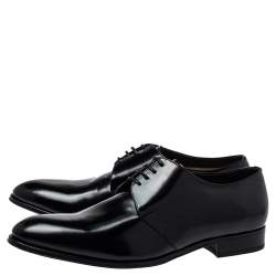 Dior Black Leather Lace Up Derby Size 46
