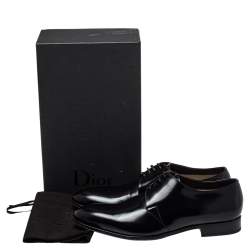 Dior Black Leather Lace Up Derby Size 46