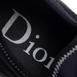 Pre Owned Dior Black Knit Fabric B21 Neo Low Top Sneakers Size 41