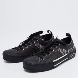 Dior Black Rubber and Mesh B23 Low-Top Sneakers Size 42.5