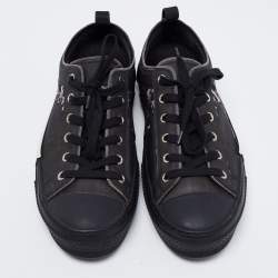 Dior Black Rubber and Mesh B23 Low-Top Sneakers Size 42.5