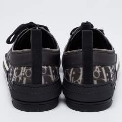 Dior Black Rubber and Mesh B23 Low-Top Sneakers Size 42.5