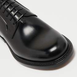 Dior Black Patent Leather Lace Derby Size 41