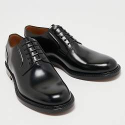 Dior Black Patent Leather Lace Derby Size 41