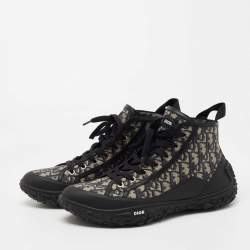 Dior - Diorizon Ankle Boot Beige and Black Dior Oblique Jacquard and Black Rubber - Size 43 - Men