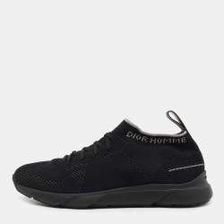 Dior Black Knit Fabric B21 Sneakers Size 40
