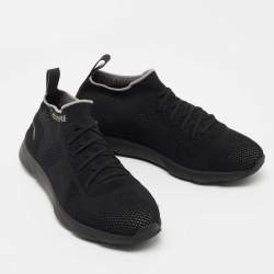 Dior Black Knit Fabric B21 Sneakers Size 40