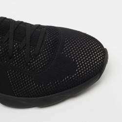 Dior Black Knit Fabric B21 Sneakers Size 40