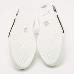 Dior White Canvas and PVC B23 High Top Sneakers Size 42