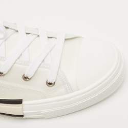 Dior White Canvas and PVC B23 High Top Sneakers Size 42
