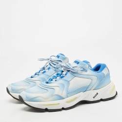 Dior Blue/White Leather and Mesh CD1 Low Sneakers Size 46