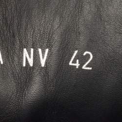 Pre Owned Dior Black Leather and Canvas Explorer Ankle Boots Size 42