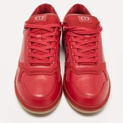 Dior Burgundy Leather B27 Low Top Sneakers Size 44