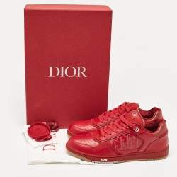 Dior Burgundy Leather B27 Low Top Sneakers Size 44