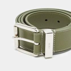 Dior Green Leather Buckle Belt 105 CM