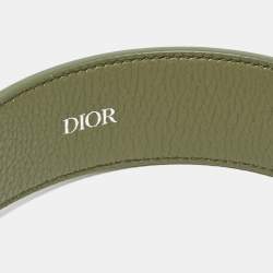 Dior Green Leather Buckle Belt 105 CM