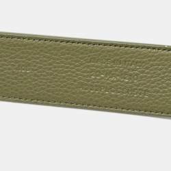 Dior Green Leather Buckle Belt 105 CM