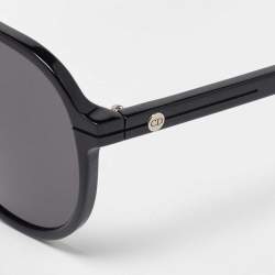 Dior DiorEssential AI 10A0 Black Aviator Sunglasses