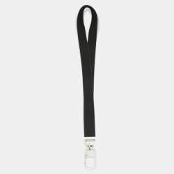 Dior Black Canvas Logo Lanyard 