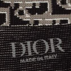 Dior Homme Black Oblique Jacquard Stretch Cotton Socks
