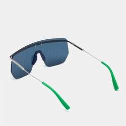 Dior Navy Blue Oblique DiorMotion M1I Shield Sunglasses 