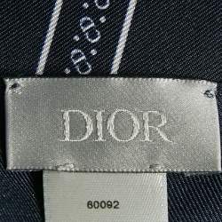 Dior X Jordan Navy Blue AirDior Print Silk Bandana Scarf 