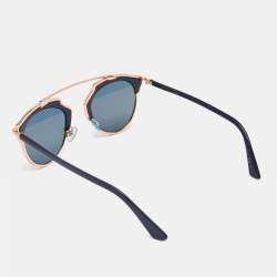 Dior Navy Blue/Black So Real Aviator Sunglasses