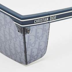 Dior Navy Blue Oblique DiorClub M1U Shield Sunglasses