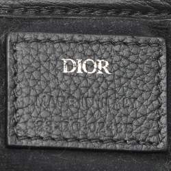 Pre Owned Dior Navy Blue Oblique Canvas and Leather Pet Harness S