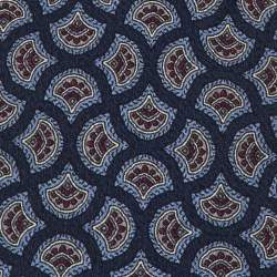 Pre Owned Dior Vintage Navy Blue Printed Silk Tie