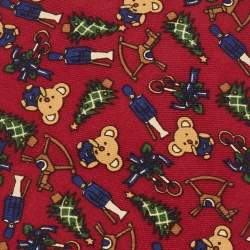 مملوكة مسبقًا ربطة عنق حرير تقليدية نقش عيد الميلاد ديور فينتاج